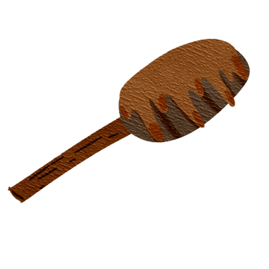 Kahverengi tahta bal kaşığı