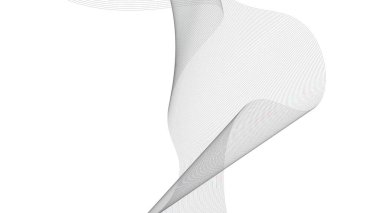 Soyut mavi dalgalı eğri çizgiler, gradyan teknoloji arka planı dokusu. Dijital veri görselleştirme. Teknoloji, iş, bilim konsepti. Pankart, sunum, şablon için kullan.