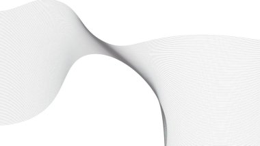 Soyut mavi dalgalı eğri çizgiler, gradyan teknoloji arka planı dokusu. Dijital veri görselleştirme. Teknoloji, iş, bilim konsepti. Pankart, sunum, şablon için kullan.