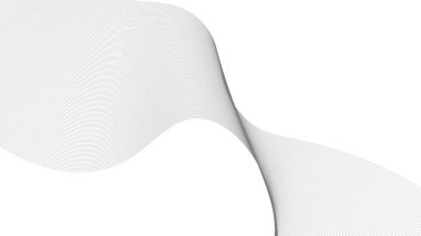 Soyut mavi dalgalı eğri çizgiler, gradyan teknoloji arka planı dokusu. Dijital veri görselleştirme. Teknoloji, iş, bilim konsepti. Pankart, sunum, şablon için kullan.