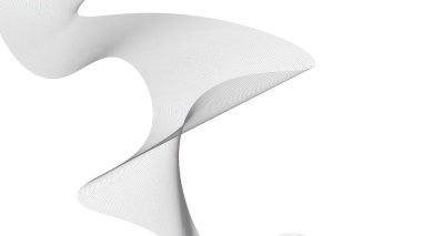 Soyut mavi dalgalı eğri çizgiler, gradyan teknoloji arka planı dokusu. Dijital veri görselleştirme. Teknoloji, iş, bilim konsepti. Pankart, sunum, şablon için kullan.