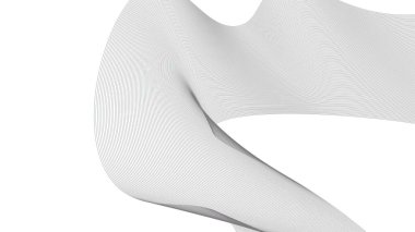 Soyut mavi dalgalı eğri çizgiler, gradyan teknoloji arka planı dokusu. Dijital veri görselleştirme. Teknoloji, iş, bilim konsepti. Pankart, sunum, şablon için kullan.