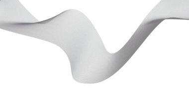 Soyut mavi dalgalı eğri çizgiler, gradyan teknoloji arka planı dokusu. Dijital veri görselleştirme. Teknoloji, iş, bilim konsepti. Pankart, sunum, şablon için kullan.