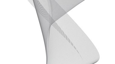 Soyut mavi dalgalı eğri çizgiler, gradyan teknoloji arka planı dokusu. Dijital veri görselleştirme. Teknoloji, iş, bilim konsepti. Pankart, sunum, şablon için kullan.