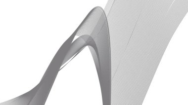 Soyut mavi dalgalı eğri çizgiler, gradyan teknoloji arka planı dokusu. Dijital veri görselleştirme. Teknoloji, iş, bilim konsepti. Pankart, sunum, şablon için kullan.