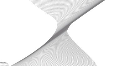 Soyut mavi dalgalı eğri çizgiler, gradyan teknoloji arka planı dokusu. Dijital veri görselleştirme. Teknoloji, iş, bilim konsepti. Pankart, sunum, şablon için kullan.