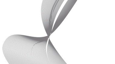 Soyut mavi dalgalı eğri çizgiler, gradyan teknoloji arka planı dokusu. Dijital veri görselleştirme. Teknoloji, iş, bilim konsepti. Pankart, sunum, şablon için kullan.