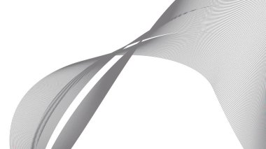 Soyut mavi dalgalı eğri çizgiler, gradyan teknoloji arka planı dokusu. Dijital veri görselleştirme. Teknoloji, iş, bilim konsepti. Pankart, sunum, şablon için kullan.