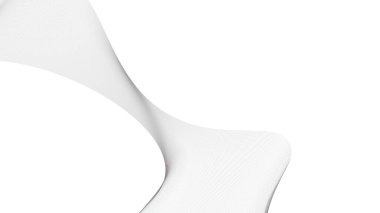 Soyut mavi dalgalı eğri çizgiler, gradyan teknoloji arka planı dokusu. Dijital veri görselleştirme. Teknoloji, iş, bilim konsepti. Pankart, sunum, şablon için kullan.