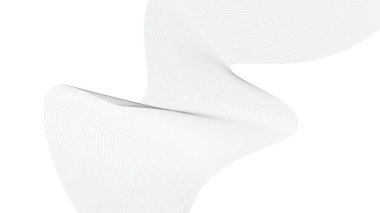 Soyut mavi dalgalı eğri çizgiler, gradyan teknoloji arka planı dokusu. Dijital veri görselleştirme. Teknoloji, iş, bilim konsepti. Pankart, sunum, şablon için kullan.