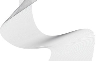 Soyut mavi dalgalı eğri çizgiler, gradyan teknoloji arka planı dokusu. Dijital veri görselleştirme. Teknoloji, iş, bilim konsepti. Pankart, sunum, şablon için kullan.