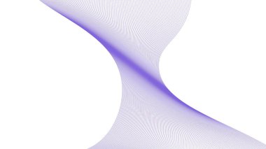 Parlak mavi dalgalı çizgileri olan soyut bir kompozisyon. Mavi dalga çizgileri olan mavi arkaplan. Dalga eğrisi ışık dinamik hareketi çakışıyor. afiş, broşür, web, reklam, poster, kart, kapak.