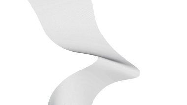 Soyut mavi dalgalı eğri çizgiler, gradyan teknoloji arka planı dokusu. Dijital veri görselleştirme. Teknoloji, iş, bilim konsepti. Pankart, sunum, şablon için kullan.