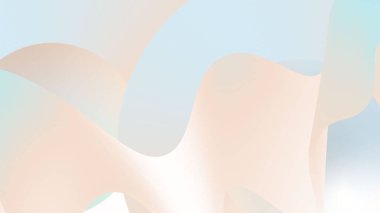 Dalgalı pastel gradyan akış şekli arka plan iniş sayfası. Kapak, poster, el ilanı, sunum, reklam, afiş için modern renk mavi, yeşil ve turuncu karışımı arka plan tasarımları,