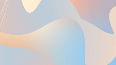 Dalgalı pastel gradyan akış şekli arka plan iniş sayfası. Kapak, poster, el ilanı, sunum, reklam, afiş için modern renk mavi, yeşil ve turuncu karışımı arka plan tasarımları