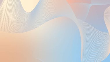 Dalgalı pastel gradyan akış şekli arka plan iniş sayfası. Kapak, poster, el ilanı, sunum, reklam, afiş için modern renk mavi, yeşil ve turuncu karışımı arka plan tasarımları