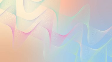 Dalgalı pastel gradyan akış şekli arka plan iniş sayfası. Kapak, poster, el ilanı, sunum, reklam, afiş için modern renk mavi, yeşil ve turuncu karışımı arka plan tasarımları