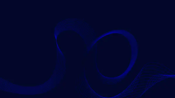 Kopya alanı olan mavi soyut dalga arkaplanı ve Soyut Dalga Çizgisi Parçacık Teknolojisi Arkaplanı