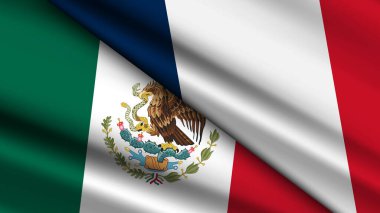 Meksika ve Fransa 'nın İki Bayraklı Yüksek Kalite geçmişi