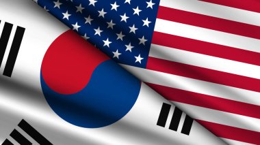 Güney Kore ve ABD 'nin iki bayraklı yüksek kaliteli geçmişi var.