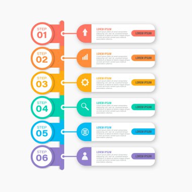 Elementlerin Infographic Tasarım Vektörü İş Pazarlaması için kullanılabilir