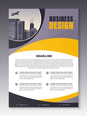 Business Flyer Template can be used Business Marketing clipart