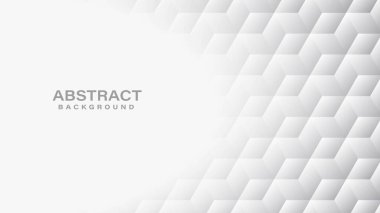 Gradyan Geometrik Şekillere sahip Beyaz Arkaplan Tasarım Vektörü