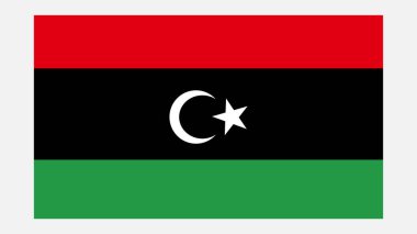 LIBYA Flag with Original color clipart