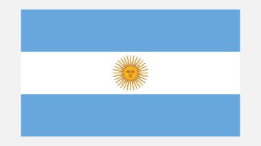 Orijinal Renkli ARGENTINA Bayrağı