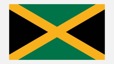 JAMAICA Flag with Original color clipart