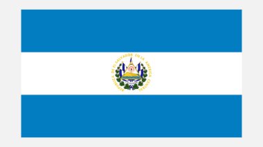 EL SALVADOR Bayraklarının orijinal rengi