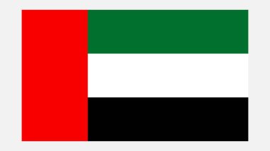 Orijinal renkte BAE Bayrağı