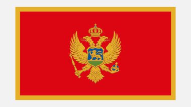 Orijinal renkte MONTENEGRO Bayrağı