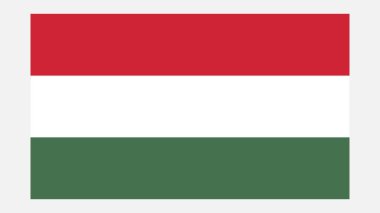 HUNGARY Flag with Original color clipart