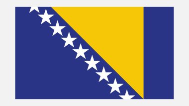Orijinal renkte BOSNIA Bayrağı