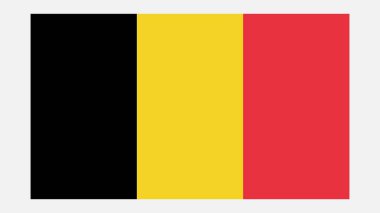 Orijinal Renkli Belgium Bayrağı