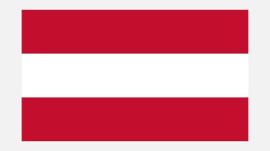 Orijinal Renkli AUSTRIA Bayrağı