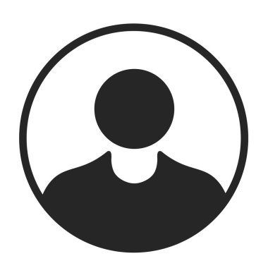 Beyaz Arkaplanda Kullanıcı Profili Simgesi İzole Edildi