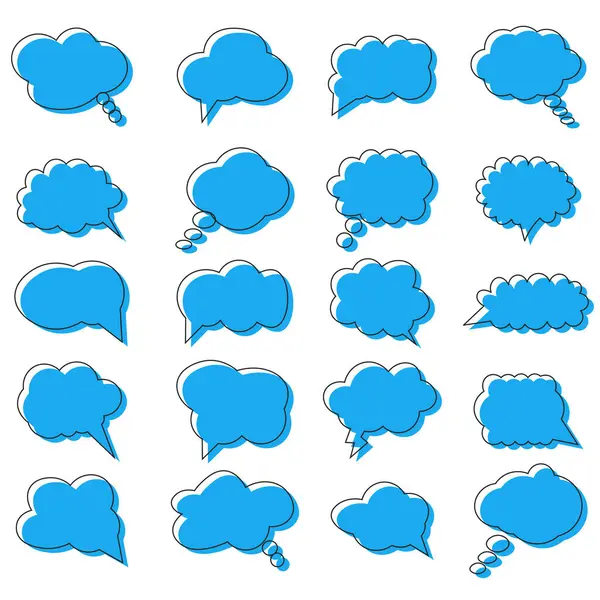 Boş konuşma baloncukları vektör çizimi