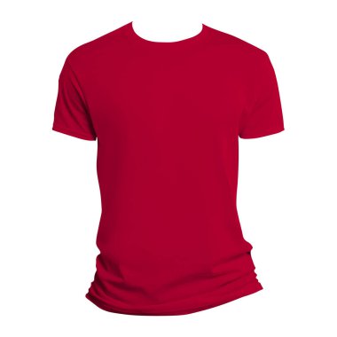 Tek Renkli Arkaplanda Kısa Kollu T-Shirt Mockup