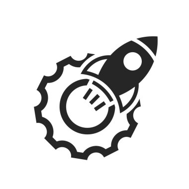 Optimizasyon Simgesi Beyaz Arkaplanda İzole Edildi