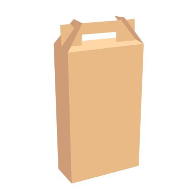 beyaz arkaplanda karton kutular izole