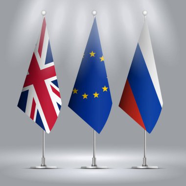 İngiltere, Rusya ve AB Standingleri bayrakları