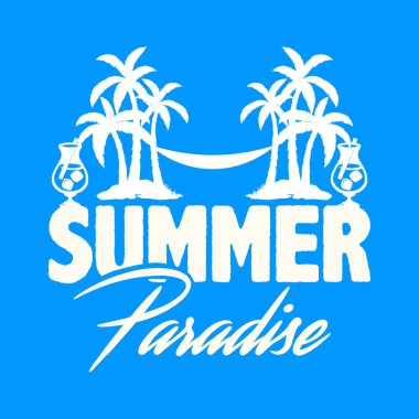 Merhaba Yaz Sezonu için İllüstrasyon Vektör Tasarımı