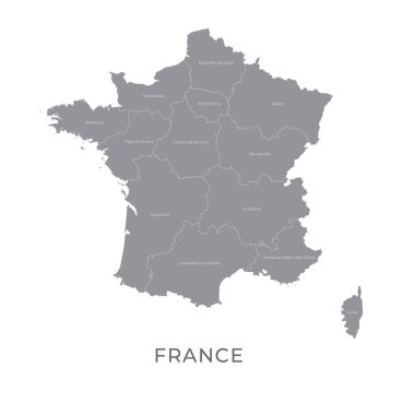 Bölgeler, Eyaletler ve İsimleriyle Ulusal Harita