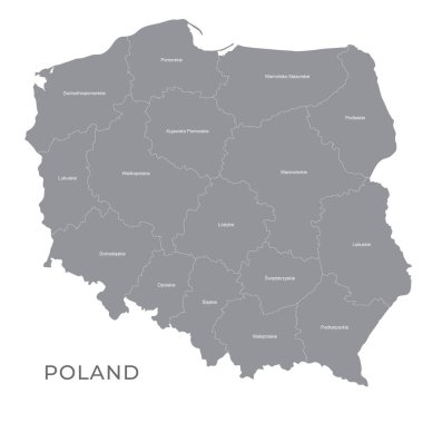 Bölgeler, Eyaletler ve İsimleriyle Ulusal Harita