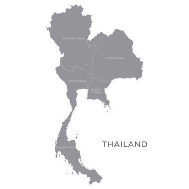 Bölgeler, Eyaletler ve İsimleriyle Ulusal Harita