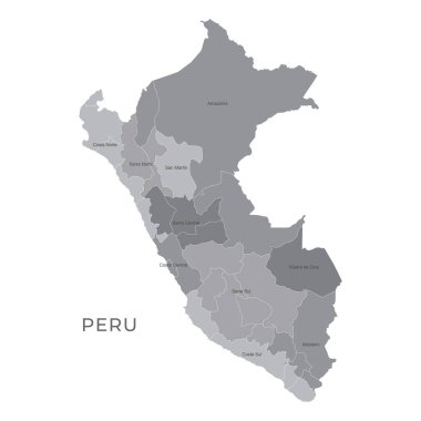 Bölgeler, Eyaletler ve İsimleriyle Ulusal Harita