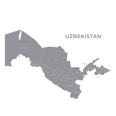 Bölgeler, Eyaletler ve İsimleriyle Ulusal Harita