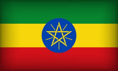 Orijinal Renkli ETHIOPIA Bayrağı